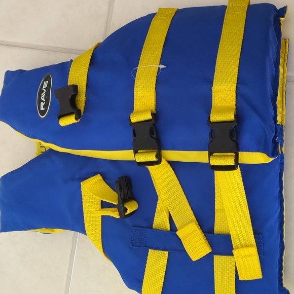 RAVE Sports Youth Neoprene Life Vest for Kids 50-90lb Summer Outdoor Activities - Picture 5 of 7